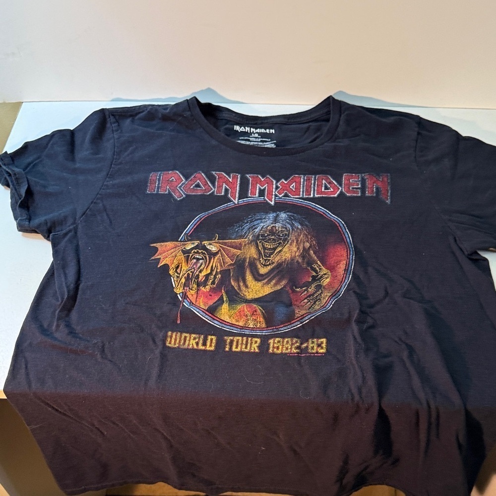 Iron Maiden Black Short Sleeve Tee